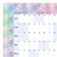 Horizontal 2025 Paper Wall Planner | Mermaid Tail