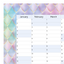 Vertical 2025 Paper Wall Planner | Mermaid Tail