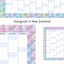 Vertical 2025 Paper Wall Planner | Mermaid Tail