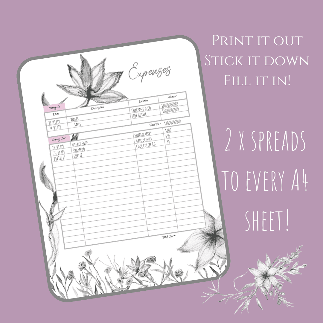 PDF Rustic jungle bullet journal printable pdf download for A5 A4 how to use