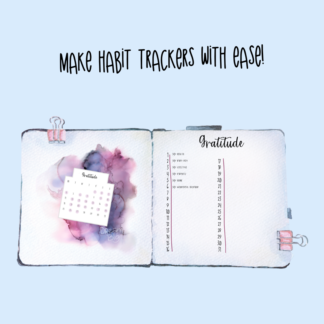 2023 July-Dec Planner Stickers Pack | Monthly Habit Trackers lifestyle