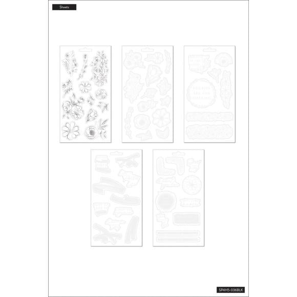 Happy Planner Sticker Pack | Clear Flowers