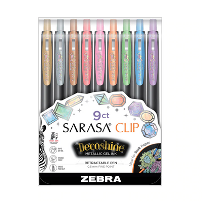 JOURNAL JUNKIES Decoshine Zebra Sarasa Clip Gel Pens