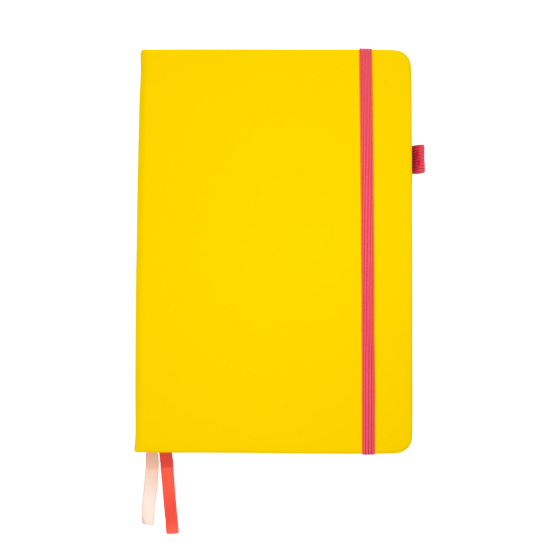 Journal Junkies 160gsm Dotted Notebook A5 NZ Bright Yellow