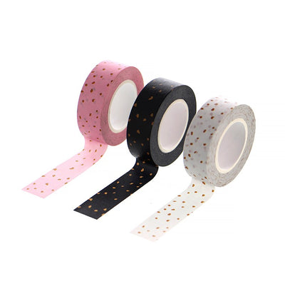 Journal Junkies Filofax Washi Tape Set Confetti Pack Of 3 open