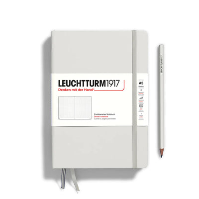 Journal Junkies Leuchtturm 1917 Dotted A5 Notebook | Light Grey