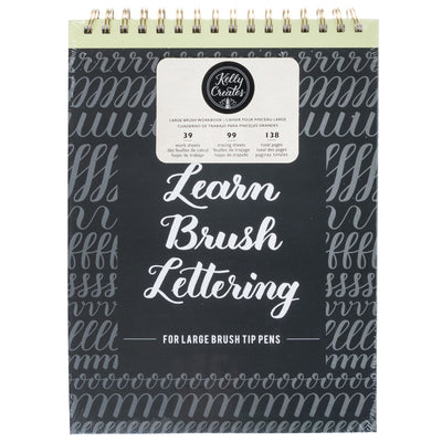 Learn Brush Lettering - Large Brush Kelly Creates Workbook new zealand