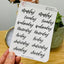 Rose K Paper Co Planner Stickers | Fancy Hand-lettered Days Of The Week Cover