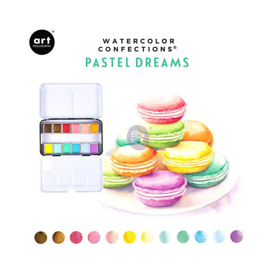 Watercolour Confections 12 Pan | Pastel Dreams