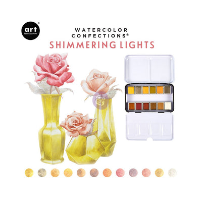 Watercolour Confections 12 Pan | Shimmering Lights