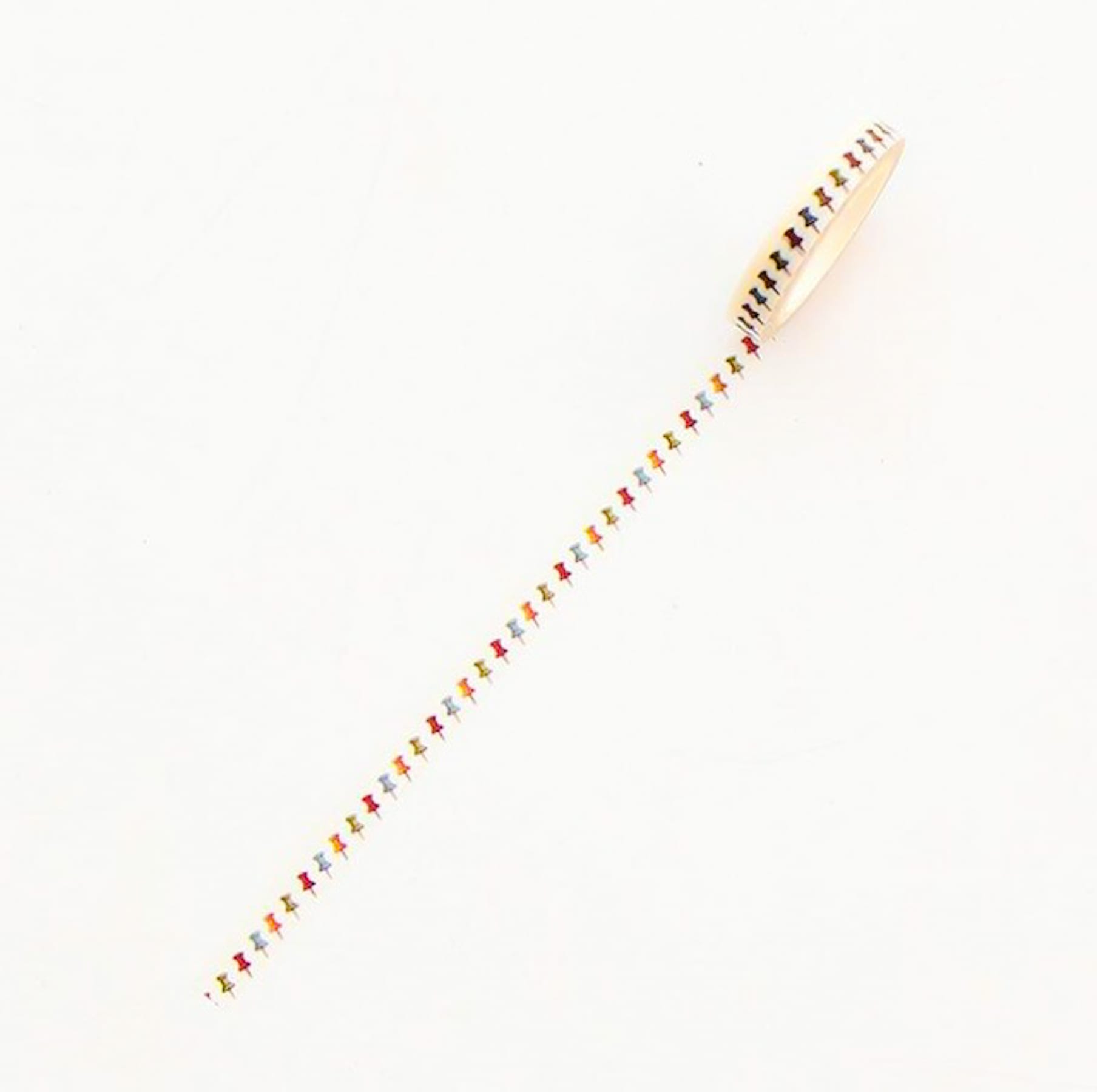thin washi tape bullet journal New Zealand rainbow push pins